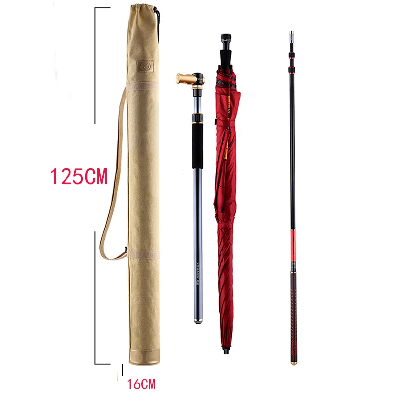FWBJKKL Fishing Umbrella Storage Bag Canvas Pole Gear Wear-resistant Foldable Waterproof Rod | Спорт и развлечения