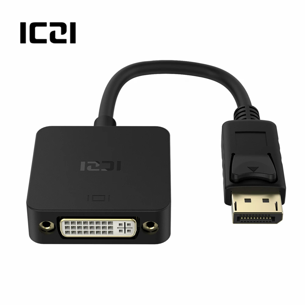 ICZI DP к DVI I D адаптер Дисплей порт папа 24 + 5 конвертер для ПК ноутбука дисплей ТВ