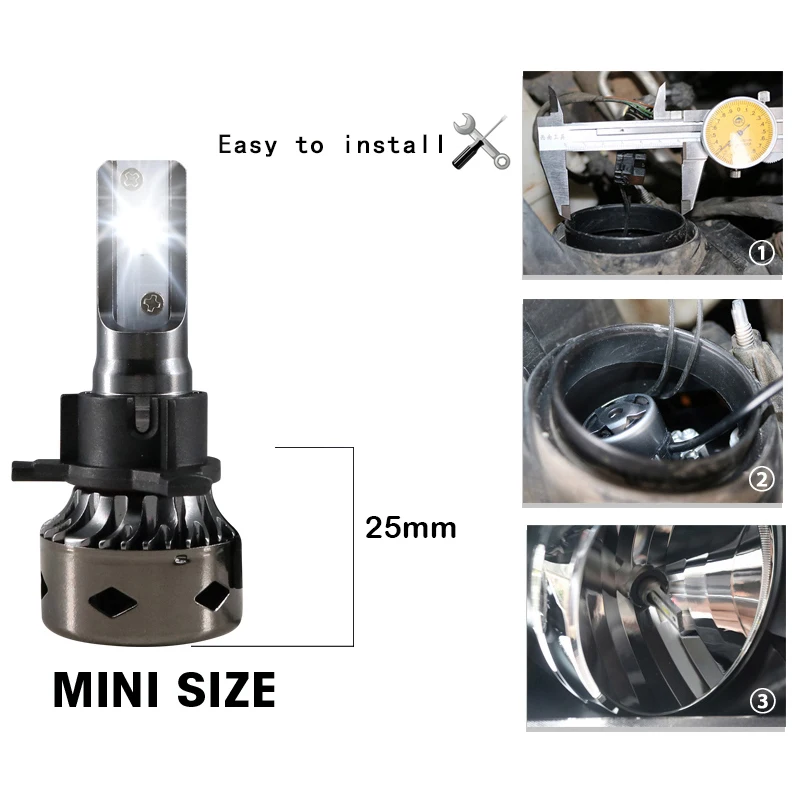 Светодиодсветодиодный лампы Carlitek для автомобильных фар 72 Вт 6000 К лм|headlight bulb|car