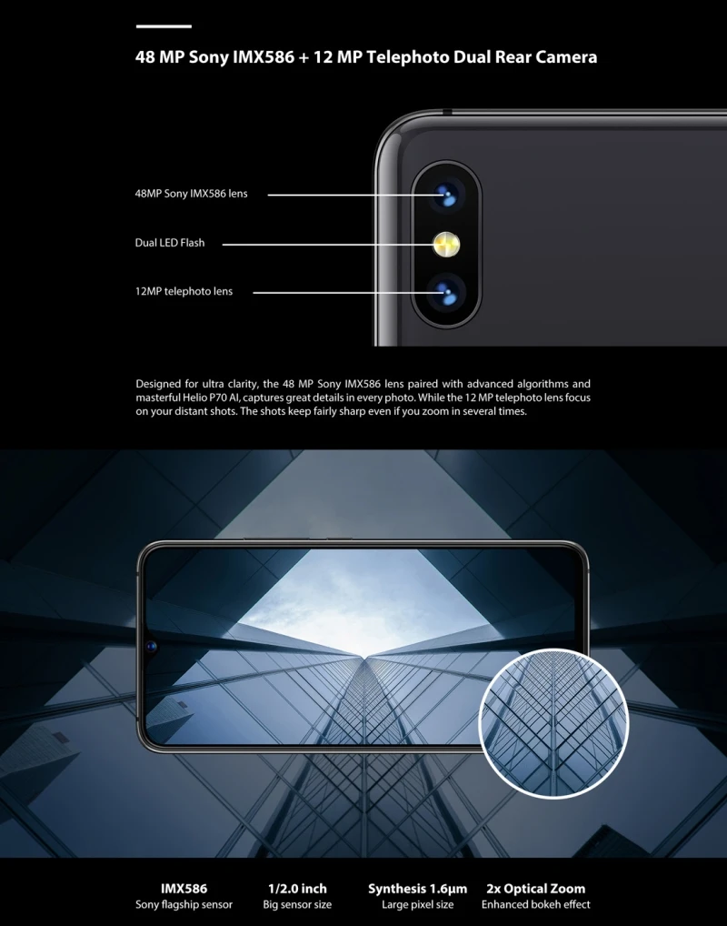 UMIDIGI S3 Pro 6,3 ''смартфон 48 Мп+ 12 Мп+ 20 Мп камера глобальная Двойная 4G 6 ГБ+ 128 ГБ 5150 мАч Android 9,0 FHD+ NFC мобильный телефон