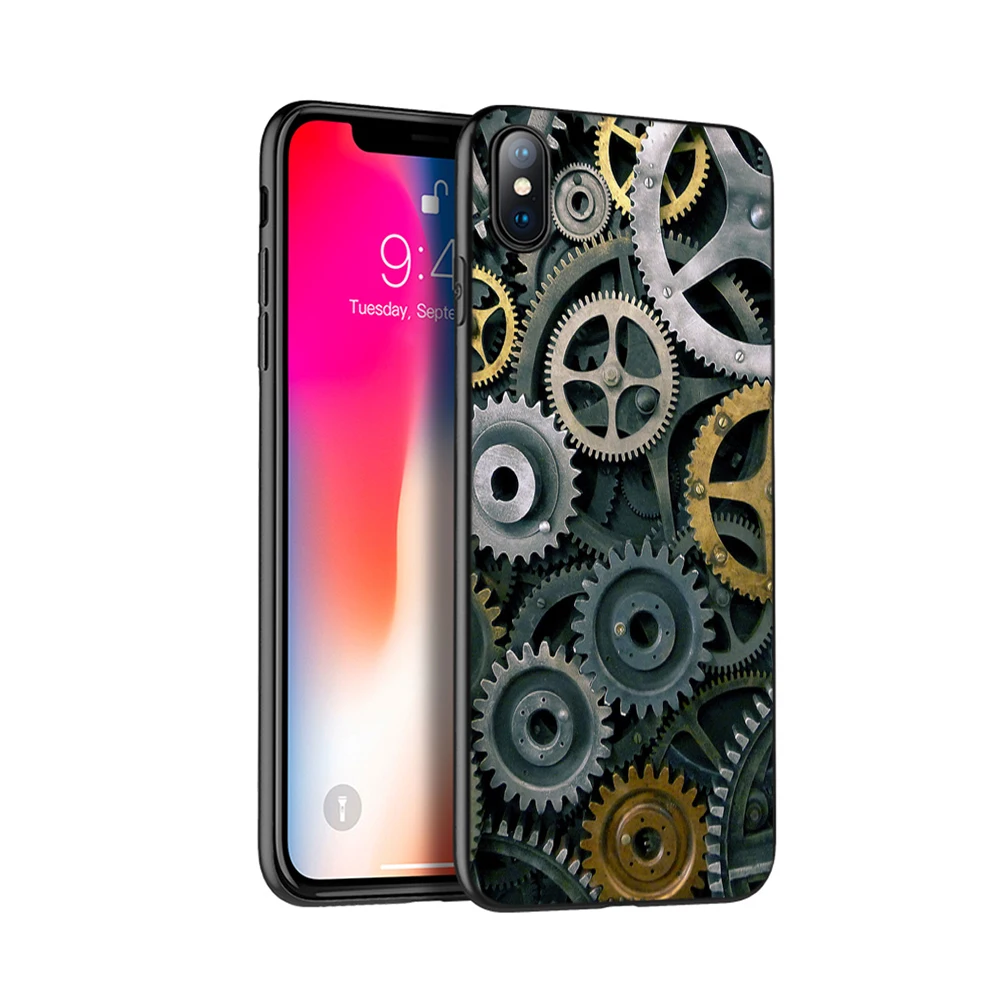 Черный чехол из ТПУ для iphone 5 5s se 6 6s 7 8 plus x 10 силиконовый XR XS 11 pro MAX механическое