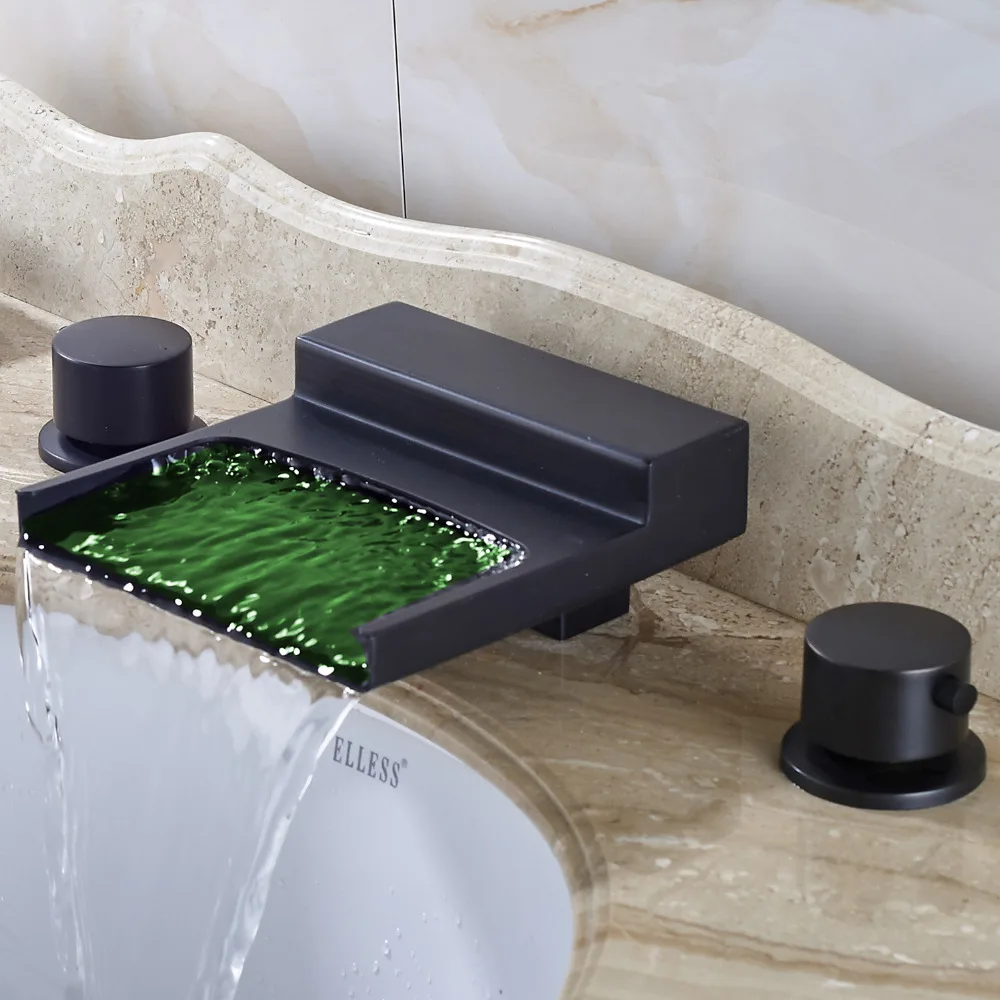 Uythner светодиодный меняющий цвет кран для раковины ванной комнаты смеситель масло