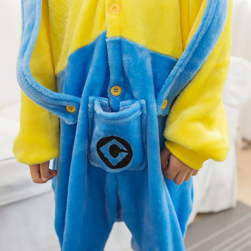 

Yellow Blue Adult Kigurumi Onesie Women Animal Costume Fancy Soft Anime Cosplay Onepiece Winter Jumpsuit
