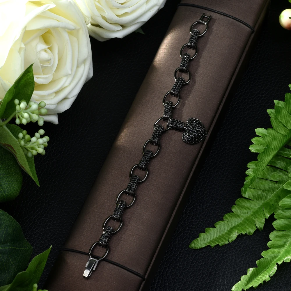 Женский браслет с фианитом HIBRIDE винтажный геометрическим узором для свадьбы