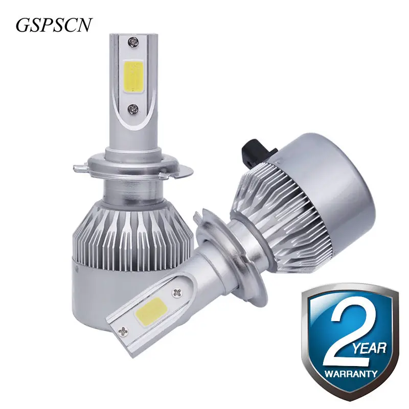 Автомобильные светодиодные лампы H1 H4 H7 9005 9006 9012 HIR2 H8 H11 6500K 2 шт.|bulb h1|headlight bulb9012 hir2 |