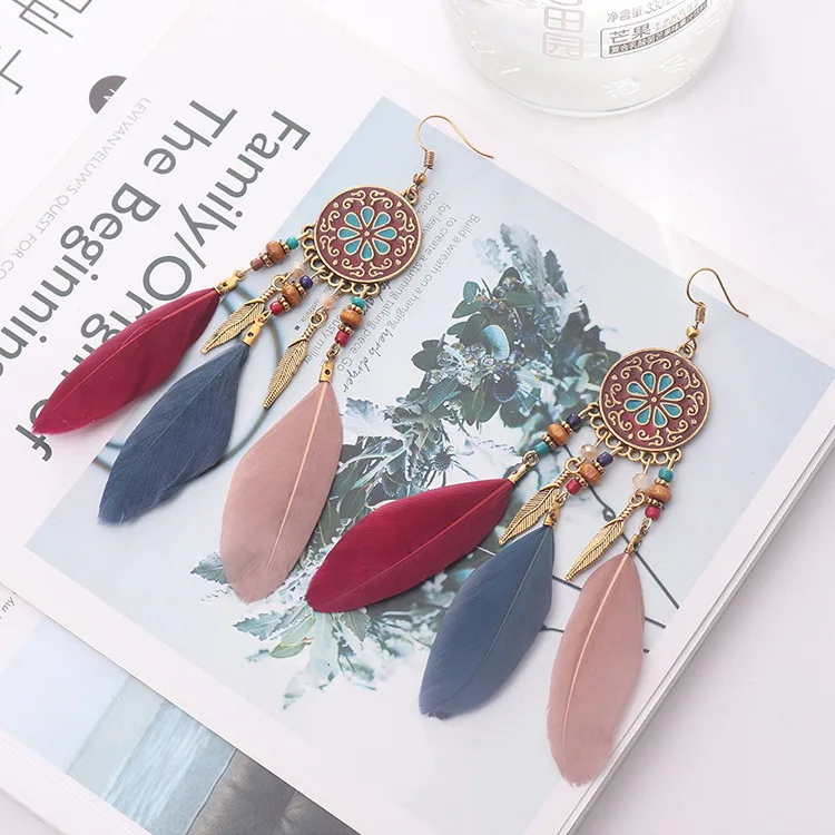 Серьги с бахромой в богемном стиле ювелирные изделия и аксессуары модные серьги