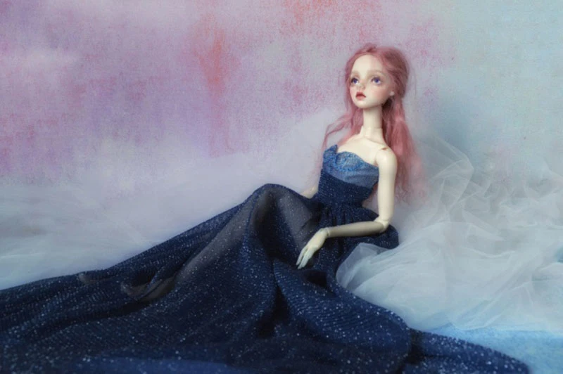 T02-X500 Blyth Одежда для кукол 1/3 1/4 bjd 1/6 аксессуары для кукол голубая звезда Свадебная Юбка 1 шт