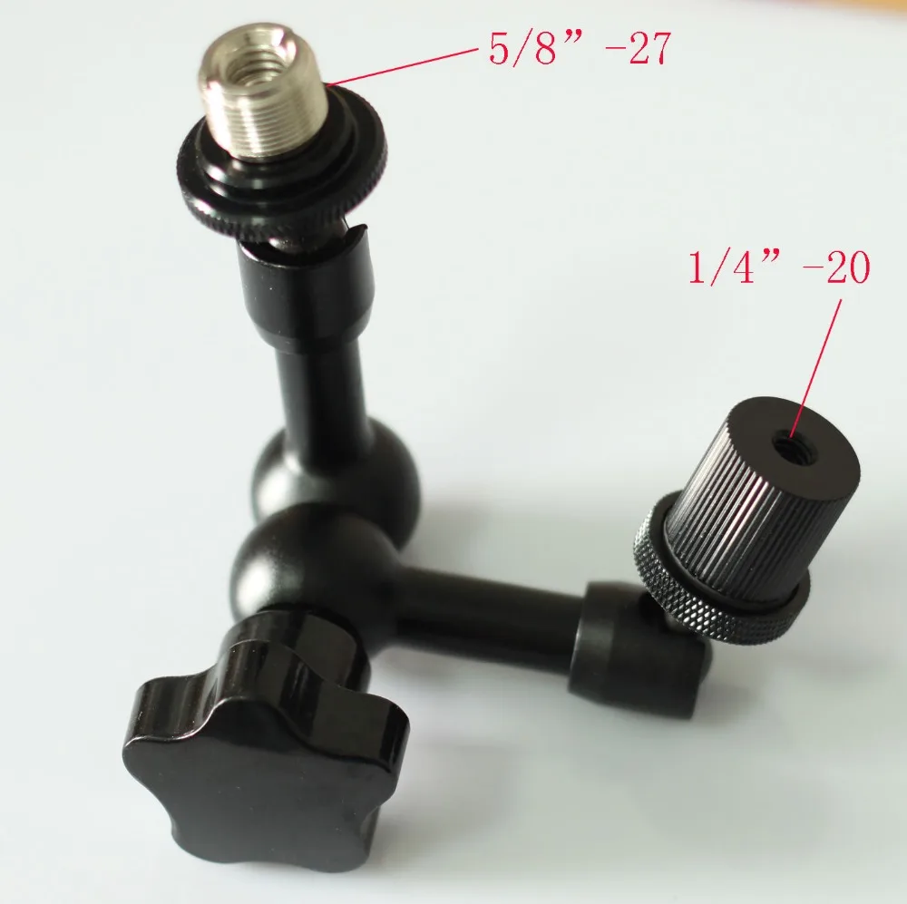 

5/8 -27 male to 1/4- 20 female adaptor with Magic Arm for Mic tripod camera 5d2