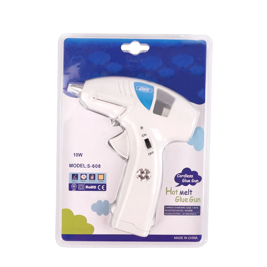 Беспроводной нагрев горячего расплава клеевой пистолет триггер и 50 шт Клей