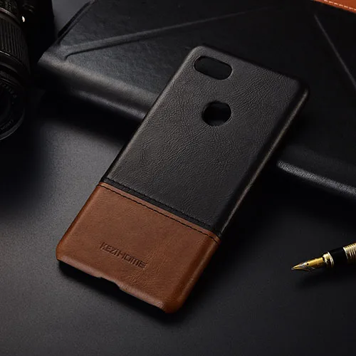 black Чехол для Google Pixel 3 XL KEZiHOME, роскошный хит цвета, натуральная кожа, твердая задняя крышка, Капа для Google Pixel3/3XL, чехол для телефона s - Цвет: black