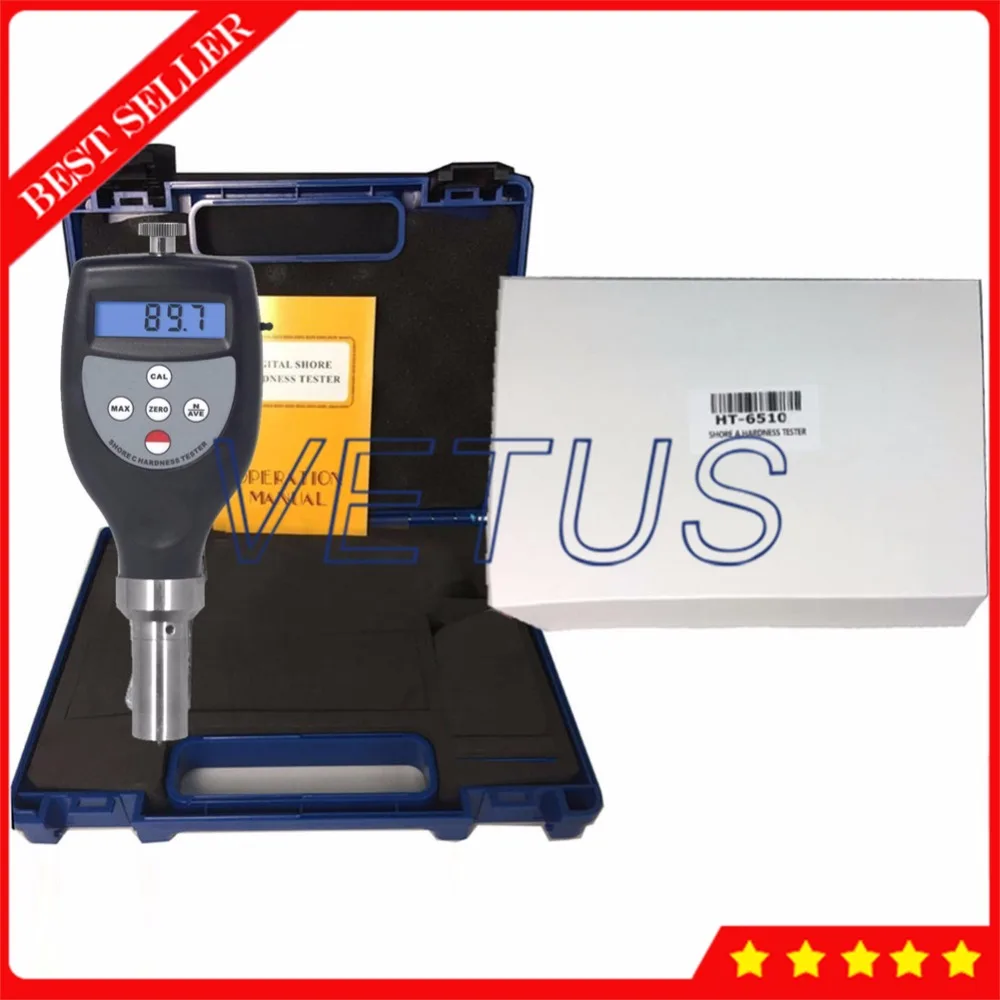 

HT-6510C Shore Hardness Tester With average calculate function For Plastics Middle Hard Rubber Materials Tester Shore Durometer