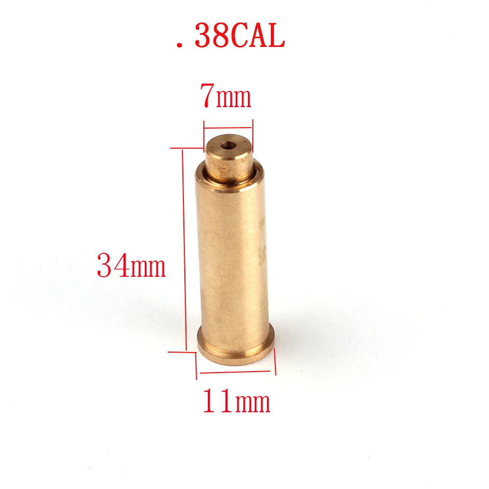 Ohhunt CAL. 9 мм. 45. 30. 222REM. 223REM 7,62X39 30-30WIN 7X57R. 308 7,62X54. 38 картридж с красным лазерным отверстием Sighter Boresighter - Цвет: .38