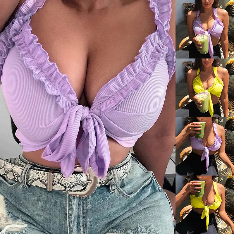 Для женщин Майки вечерние бантом Повседневное праздник эластичная блузка Одежда