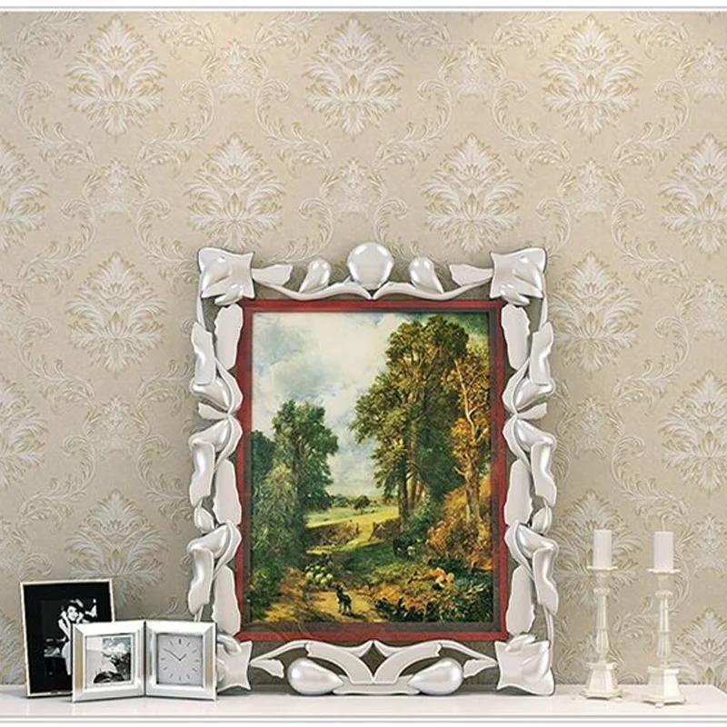 Q QIHANG Европейский стиль 3D нетканые обои для гостиной спальни учебы ТВ 0 53 М * 10 м = 5 3