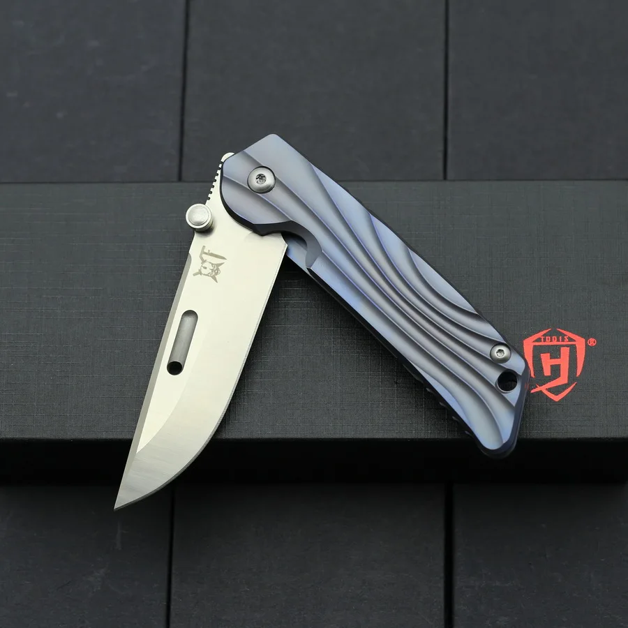 Складной нож BEKETEN M390 steel HT02 flipper титановая ручка карманный подарочный для кемпинга