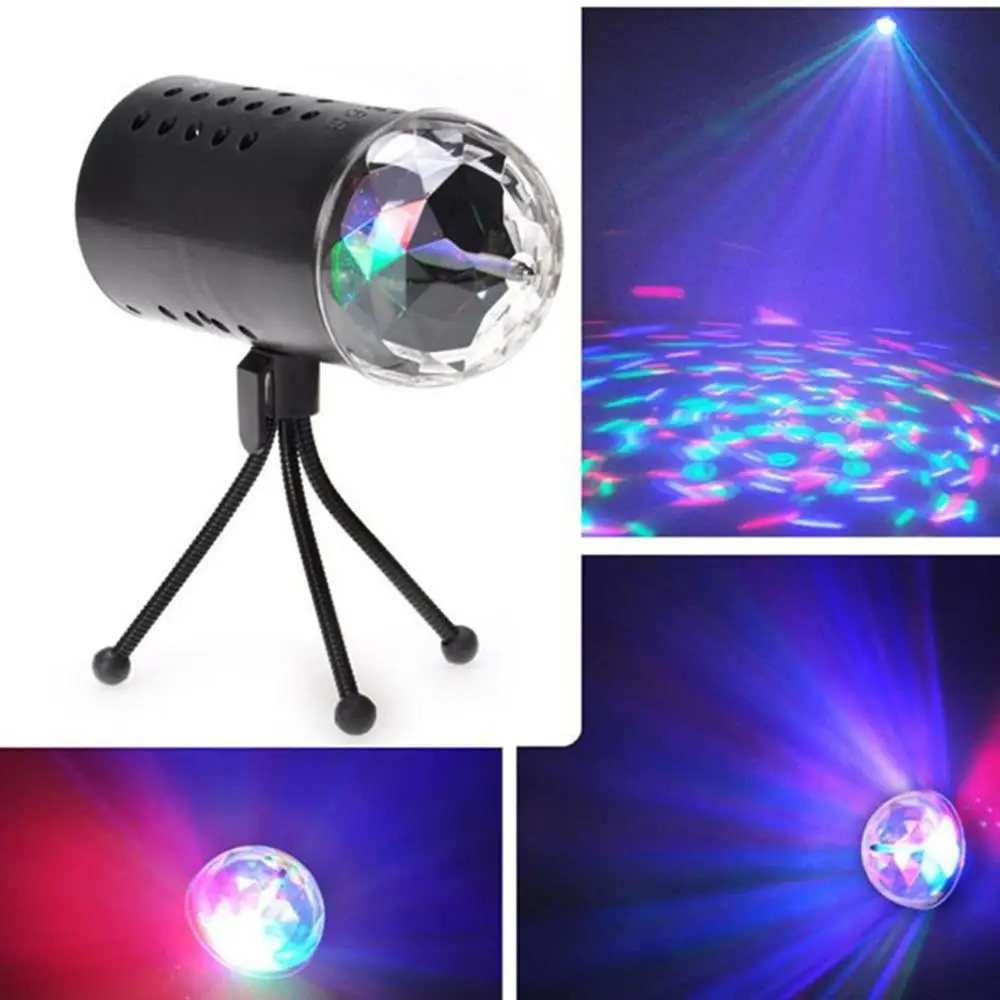Adeeing Tanbaby звуковая активация дискотека вращающийся шар RGB светодиодный