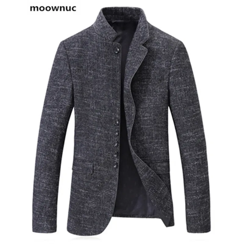 

Новое поступление 2019, мужские блейзеры moownuc, однобортные костюмы, Блейзер, узкий осенний костюм с воротником, модные куртки, пальто для мужчи...