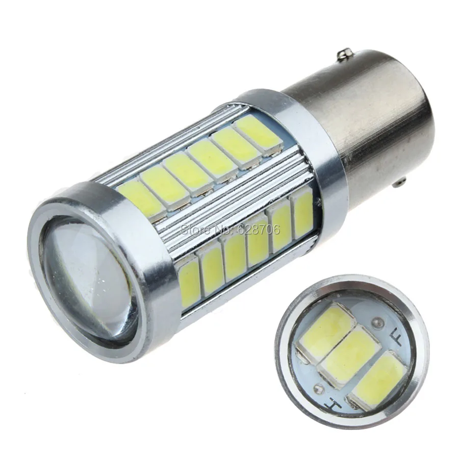 1 шт. одноконтактный байонетный разъем 1156 BA15S P21W 33 SMD 5630 5730 автомобильные фонари