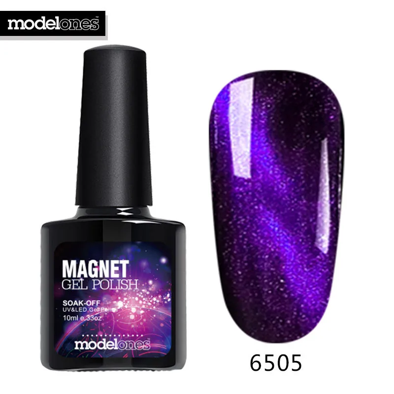 Modelones 3D Алмазный Магнитный верхний слой УФ Гель-лак для ногтей кошачий глаз