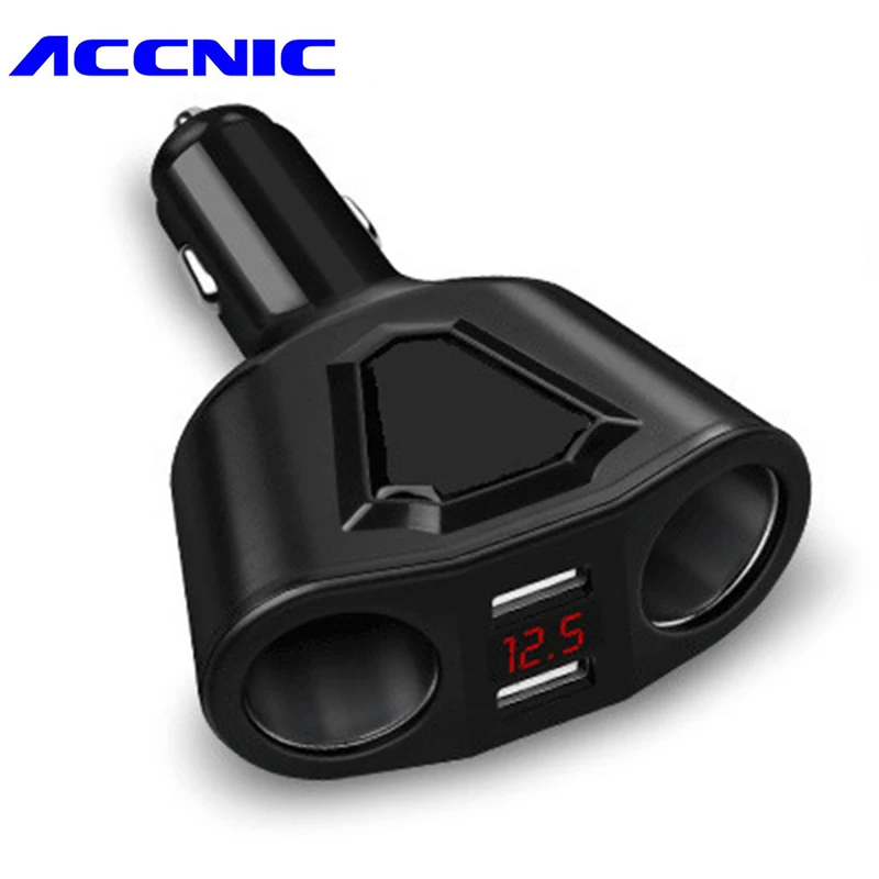 Автомобильное зарядное устройство ACCNIC 5V 3.1A с двумя USB разъемами для 2