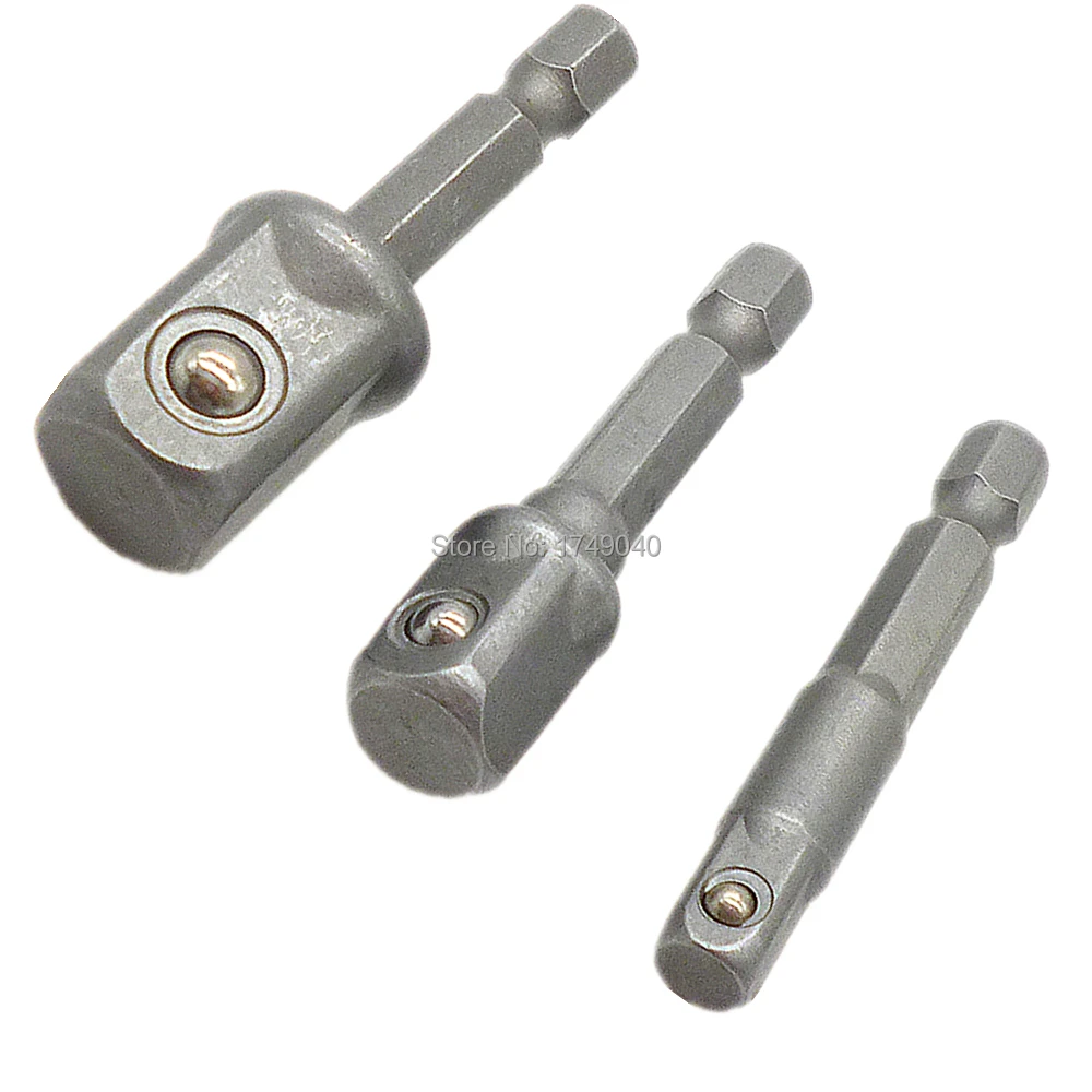 3 шт. набор адаптеров для розеток 1/4 &quotс шестигранным хвостовиком до 1/4&quot 3/8