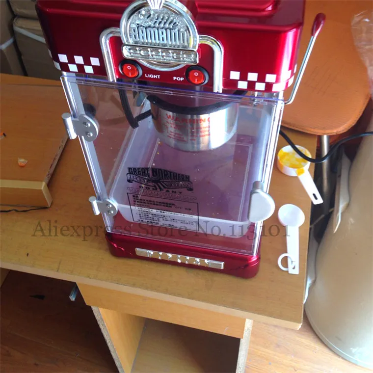 2 5 унций электрическая машина для приготовления попкорна красного цвета в стиле