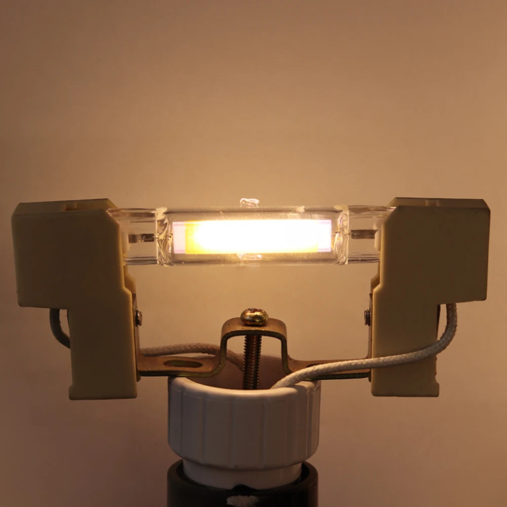 AC 110V 120V R7S COB светодиодный светильник, лампа для замены, галогенный светильник, прожектор, светильник 78 мм, 118 мм, стеклянная трубка, 4 Вт, 8 Вт, 13 Вт, энергосберегающая