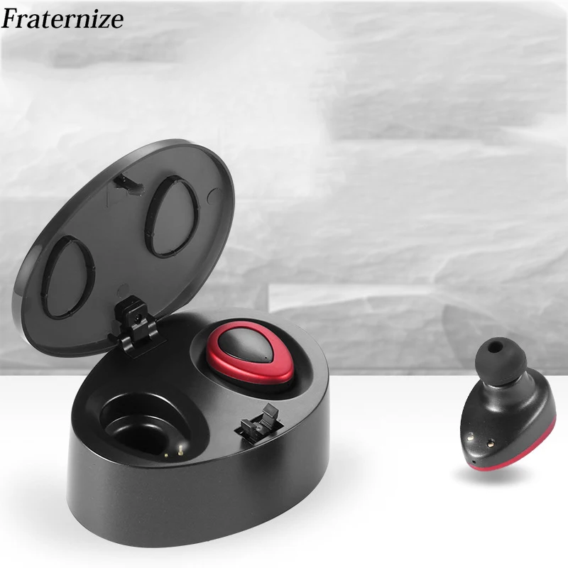Капсульные наушники V4.2 TWS беспроводная bluetooth гарнитура с глубоким басом стерео