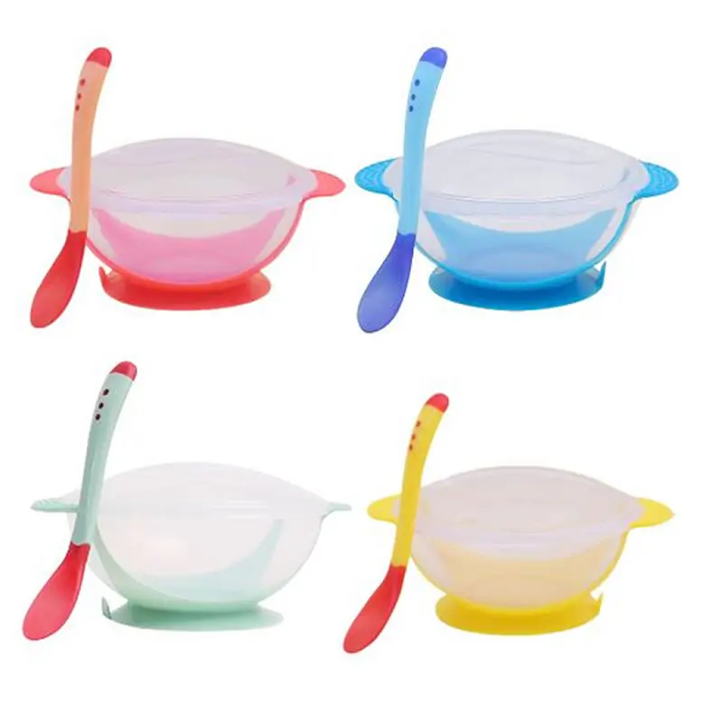 Детская Индукционная ложка с температурой вилка пищевая добавка для ребенка