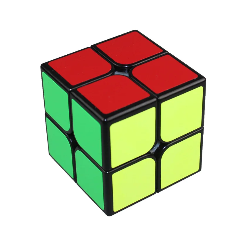 QIYI 2 слоя куб головоломка игрушка магический куб 2x2x2 профессиональный спичечный куб игрушка для детей обучающая Подарочная игрушка Biginner - Цвет: BLACK