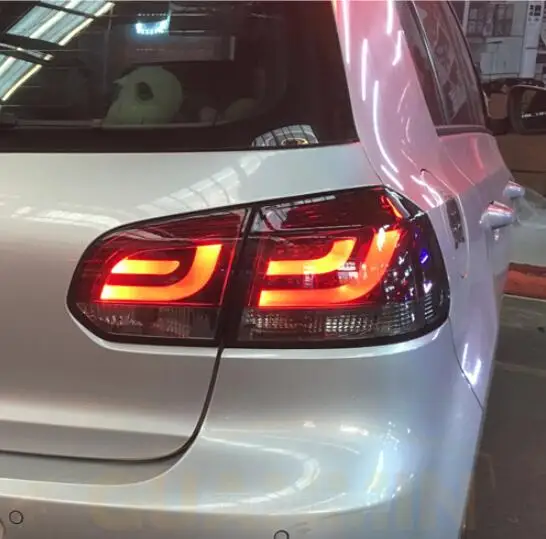 AKD автомобильный Стайлинг для VW Golf 6 задний светильник s 2009-2012 Golf 6 R светодиодный задний светильник Golf6 задний фонарь светодиодный DRL+ тормоз+ Парк+ сигнал