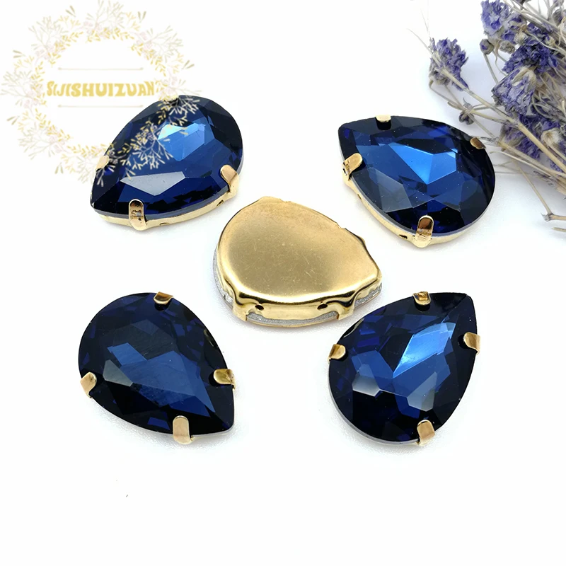 Хит продаж китайский Цимбидиум в форме капли воды Хрустальное стекло пришивные