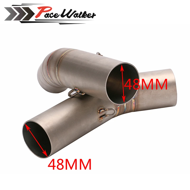 FREE SHIPPING Stainless Steel Motorcycle Motorbike middle of the exhaust pipe motorbike mid for Ducati 795 796 848 | Автомобили и