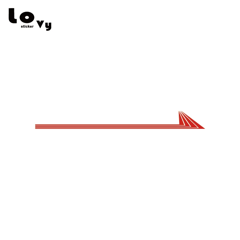 1 пара виниловых наклеек для автомобиля с полосками стрелы креативные наклейки