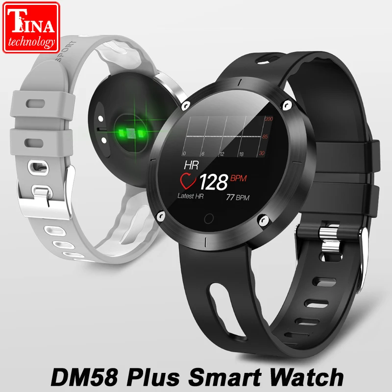 Новинка 2019 DM58 PLUS Bluetooth браслет 4 0 кровяное давление H & R IP68 Водонепроницаемый