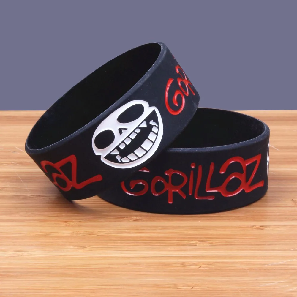 1 шт. английская Музыкальная Группа Gorillaz силиконовый браслет хип-хоп музыка ПЕВЕЦ