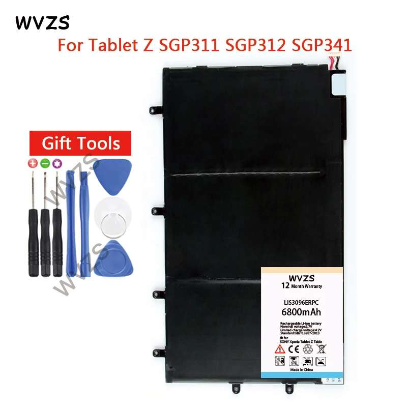 Wvzs 6800 mAh Li-Polymer Батарея для sony Xperia Tablet Z 1ICP3/65/100-3 LIS3096ERPC Замена батарей - купить по