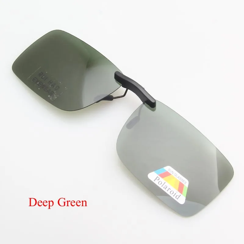 7023-deep Green Поляризованные солнцезащитные очки на застежке UV400, мужские солнцезащитные очки, 4 цвета, линзы, металлическая пластиковая оправа, зажим для очков, солнцезащитные очки для вождения, женские - Цвет линз: 7023-deep Green