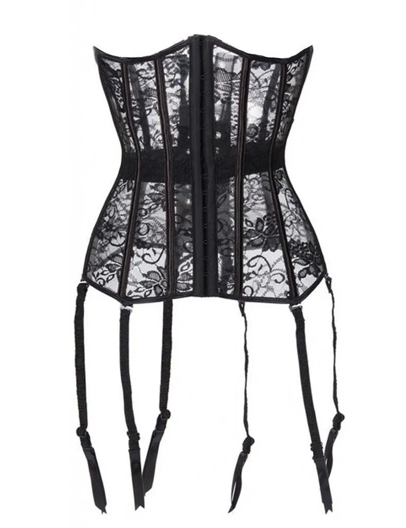 Женский сексуальный черный кружевной корсет Бюстье тонкая талия Cincher|lace corset