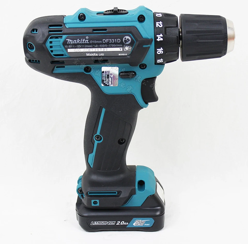 Япония Makita DF331DWAE/ME/YE зарядка дрель литиевая батарея дрель Электрический шуруповерт 30/14N. m