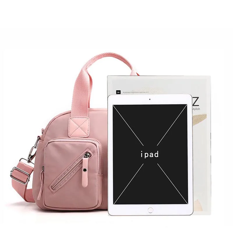 

2021 Women Handbags Travel Waterproof Oxford Tote Casual Nylon Shoulder Bag Large Capacity Canvas Top-handle Messenger Bag