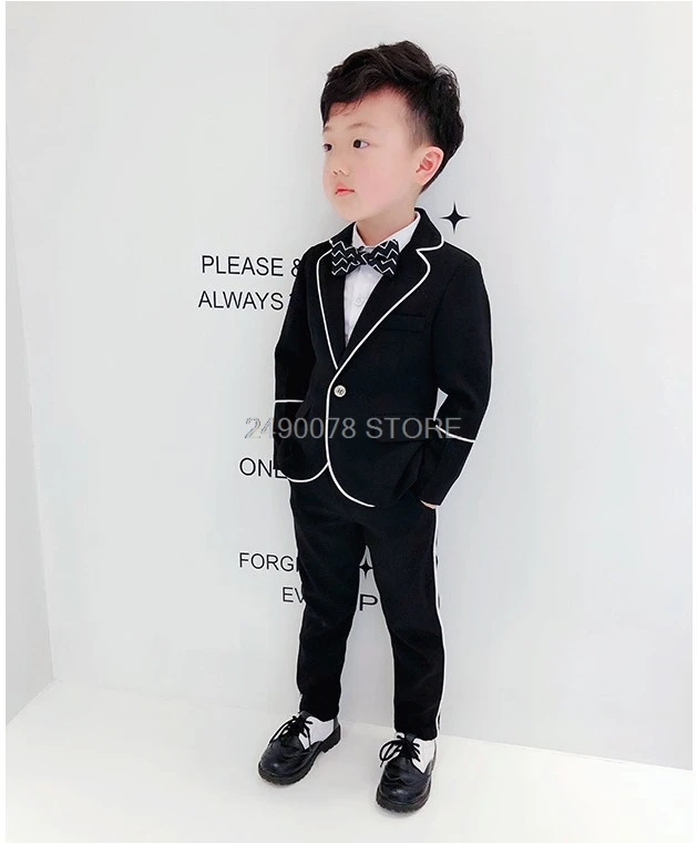 jacket pants 2pcs Свадебный костюм для мальчиков с цветочным принтом; Enfant Garcon Mariage; блейзер для мальчиков; спортивные костюмы для мальчиков; Детские костюмы для церемоний - Цвет: jacket pants 2pcs
