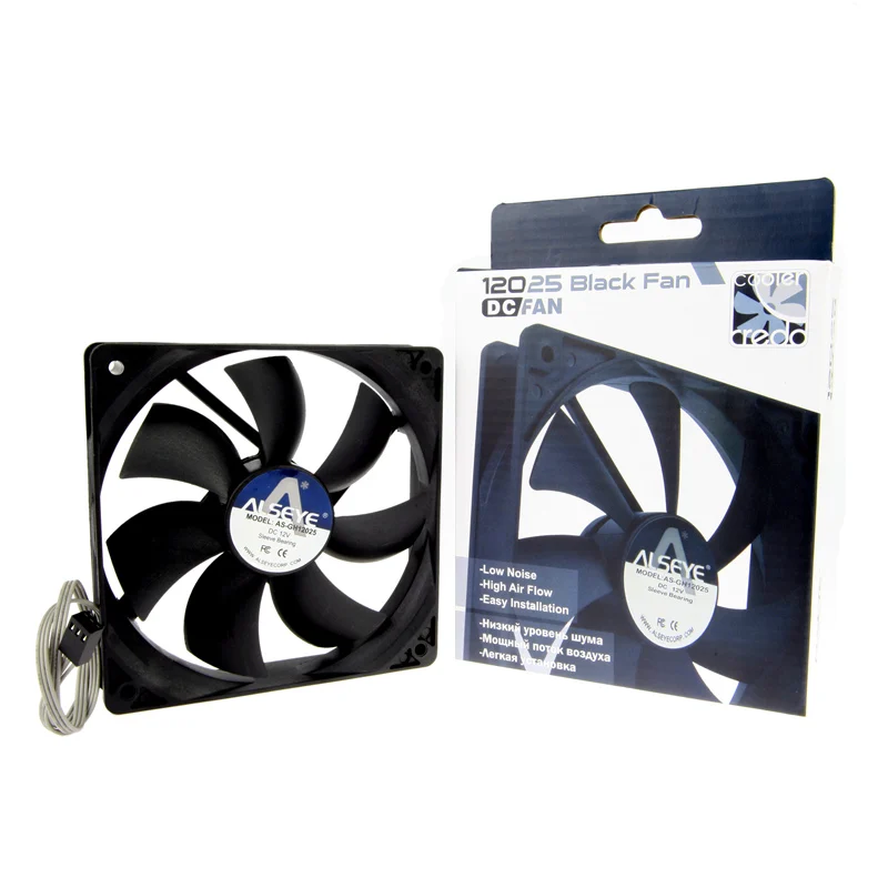Alseye 120 мм компьютер Вентилятор Cooler 1600 об./мин. 3pin 12 В вентилятор радиатора (10 шт.)