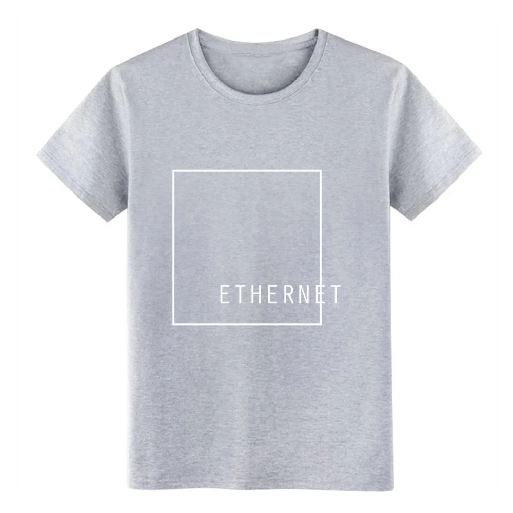 ETHERNET Aesthetic Vaporwave Meme t shirt Knitted Short Sleeve S-3xl Pictures Crazy Casual Spring Autumn Leisure | Мужская одежда
