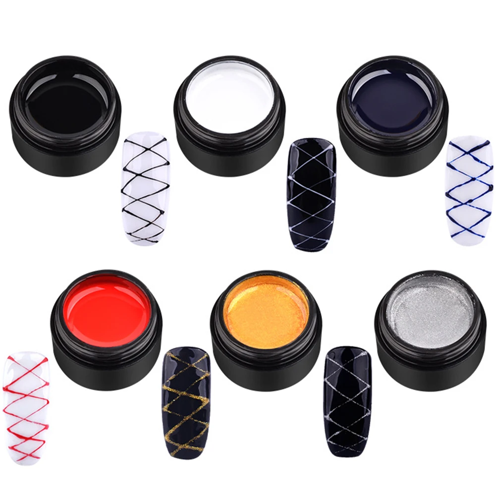 Салонный Клей Рисунок с линиями паук лак полированный точечный провод