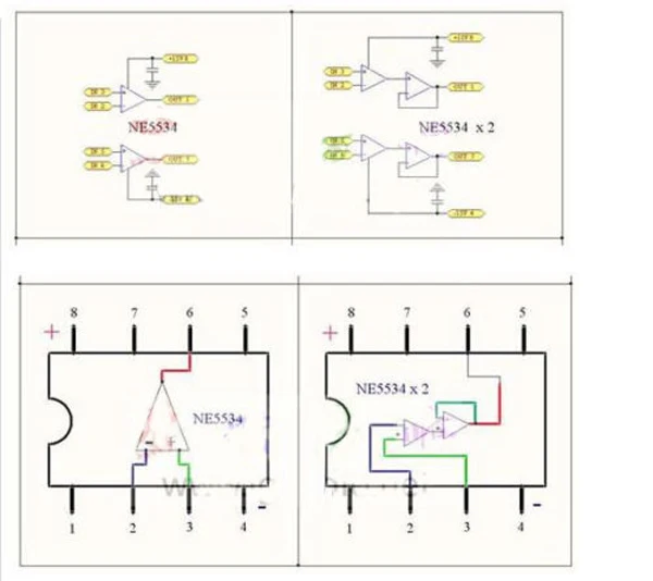 Двойной один DIP8 для того чтобы определить op-amp Opamp адаптер конвертер F/ NE5534 AD797 OPA627