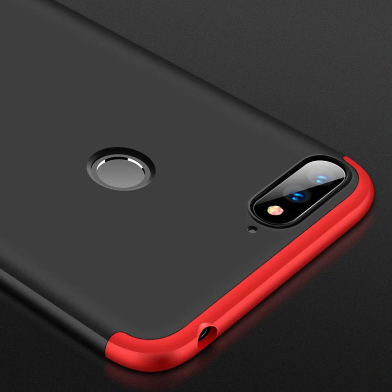 Huawei Y6 Prime 2018 Luxury 360 Degree Full Protection Drop-proof Armor Hybrid Anti-knock Hard PC Case Pro Cover | Мобильные