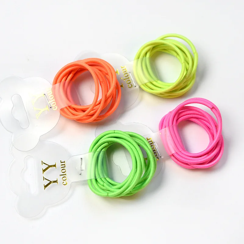 Простые базовые Детский волосы кольцо пучок 10 установлен бесшовные резинкой