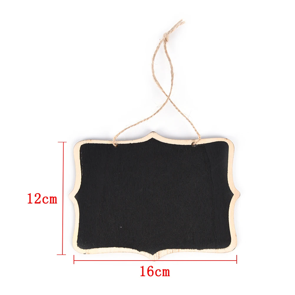

Wooden Wall-mount Black Board With Rope/Wood Blackboard Memo/Message Board