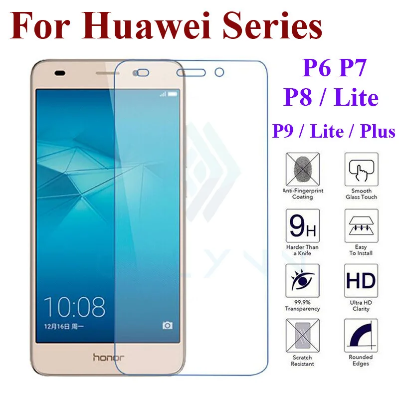 Для Huawei Ascend P10 lite P9 P8 honor 6C 6X 8 9 Lite 2017 Защитная пленка для экрана взрывозащищенное